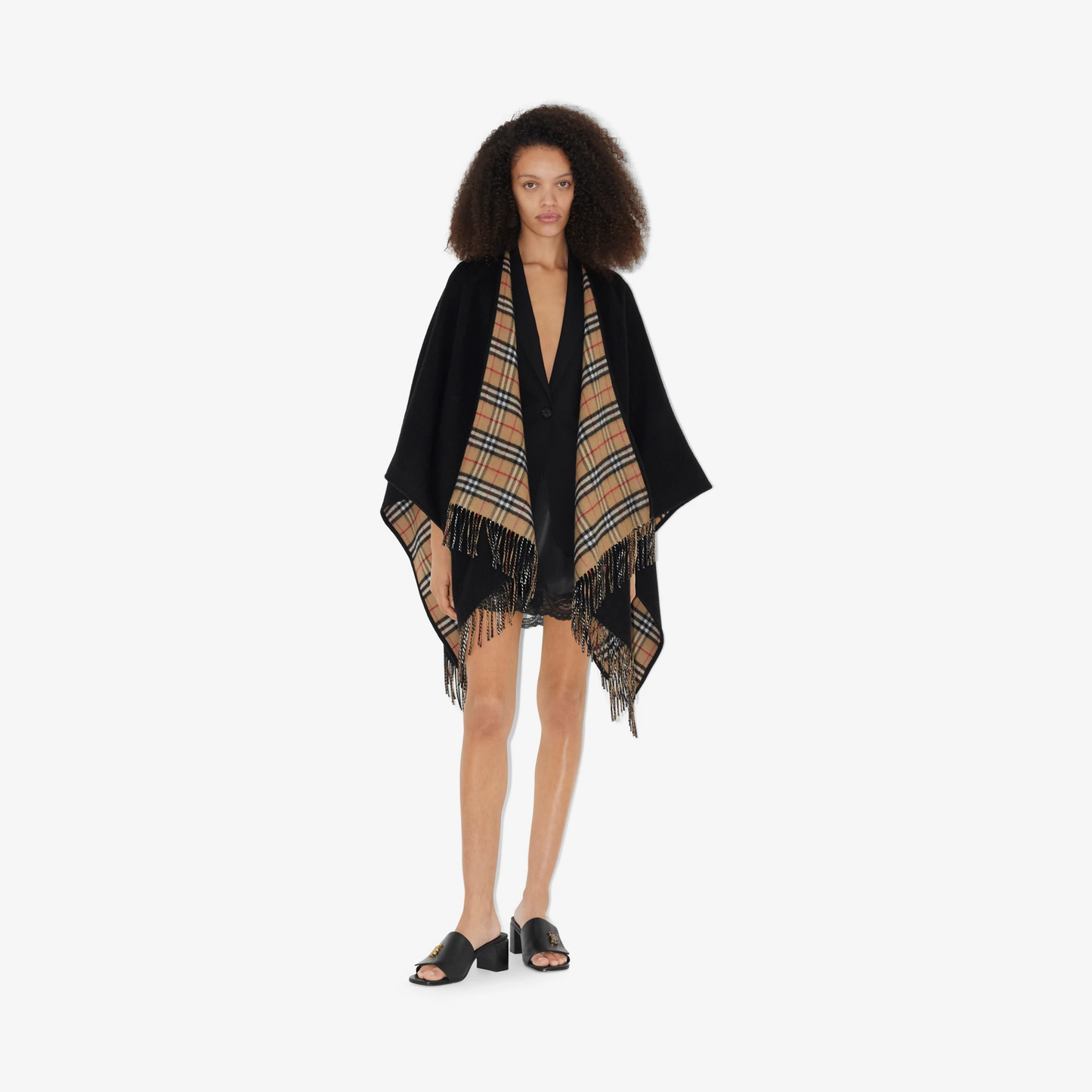 BURBERRY Women Reversible Wool Cape