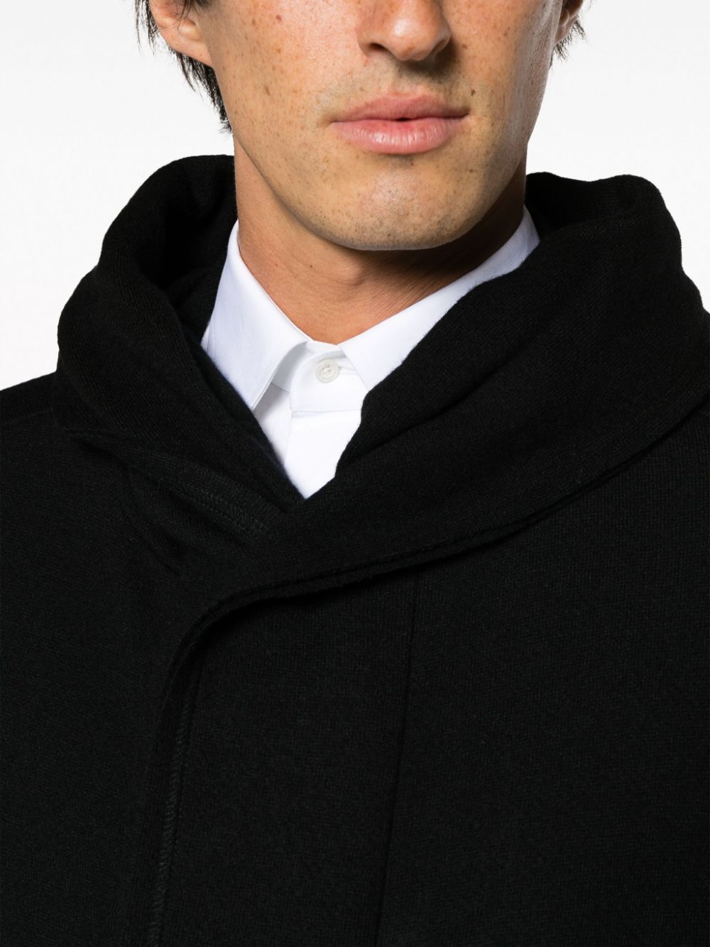 YOHJI YAMAMOTO POUR HOMME Men Hooded Coat