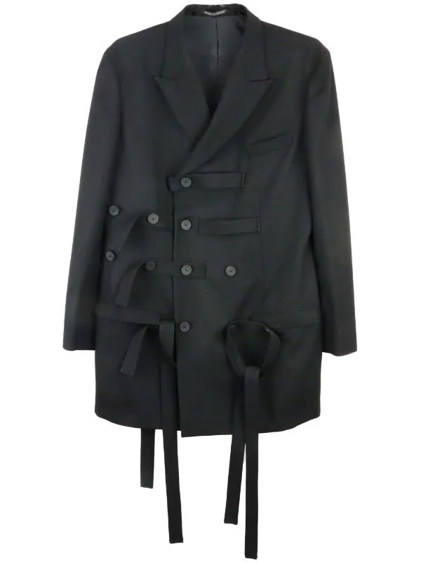 YOHJI YAMAMOTO POUR HOMME Multi-Belted Peaked Jacket