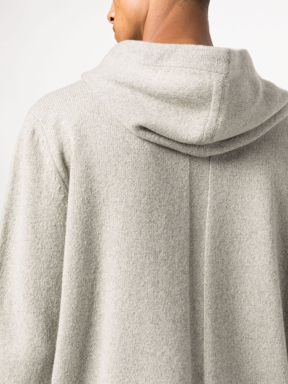 RICK OWENS Men Recycled Cashmere Zipped Hoodie