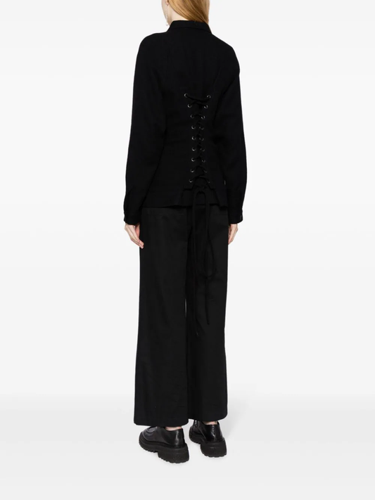 YOHJI YAMAMOTO LIMI FEU WOMEN Lace-up P Jacket