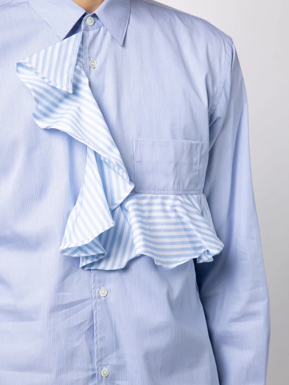 COMME DES GARCONS SHIRT MEN Chest Ruffled Shirt