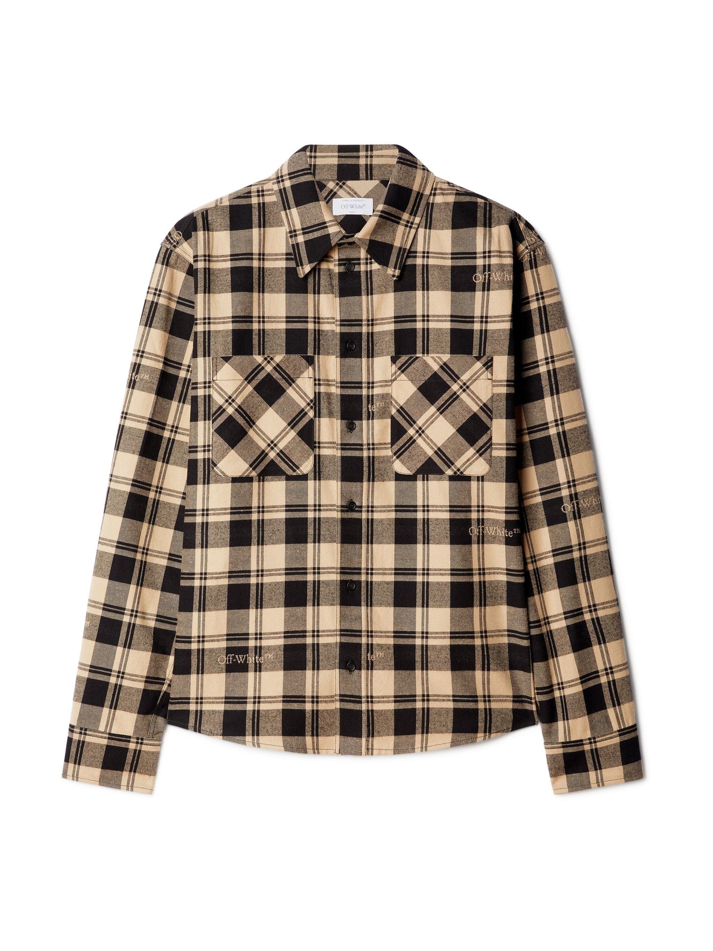 OFF-WHITE Men Check Flannel Shirt