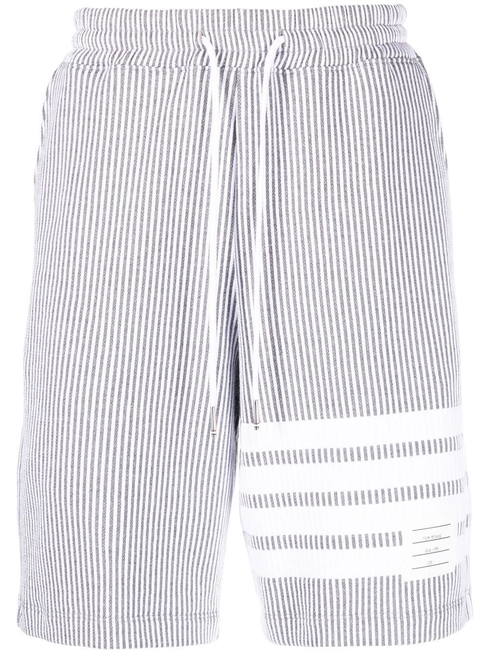 THOM BROWNE Men Seersucker 4 Bar Sweatshorts