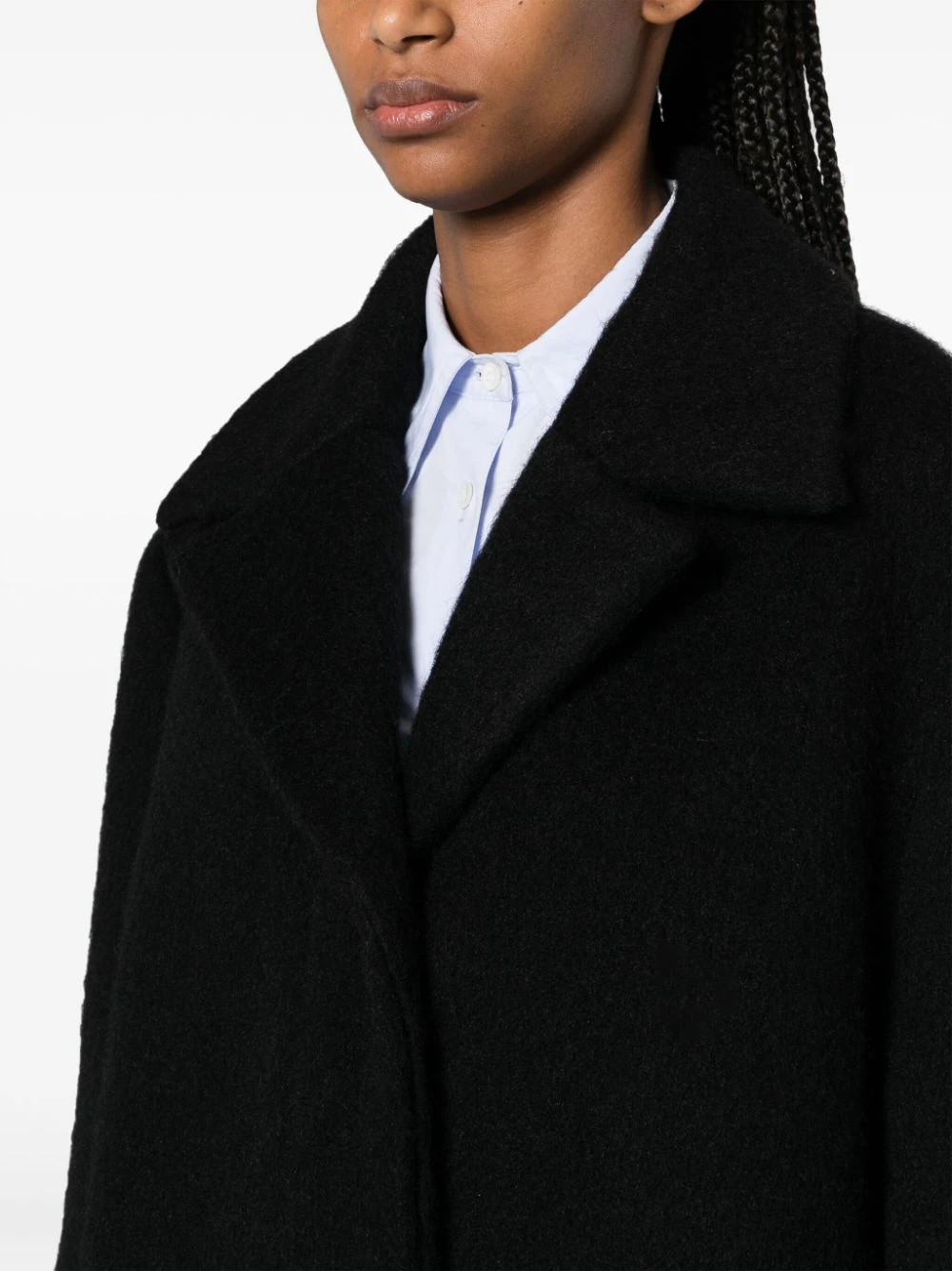 JIL SANDER Women Oversized Single Breasted Caban Peacoat