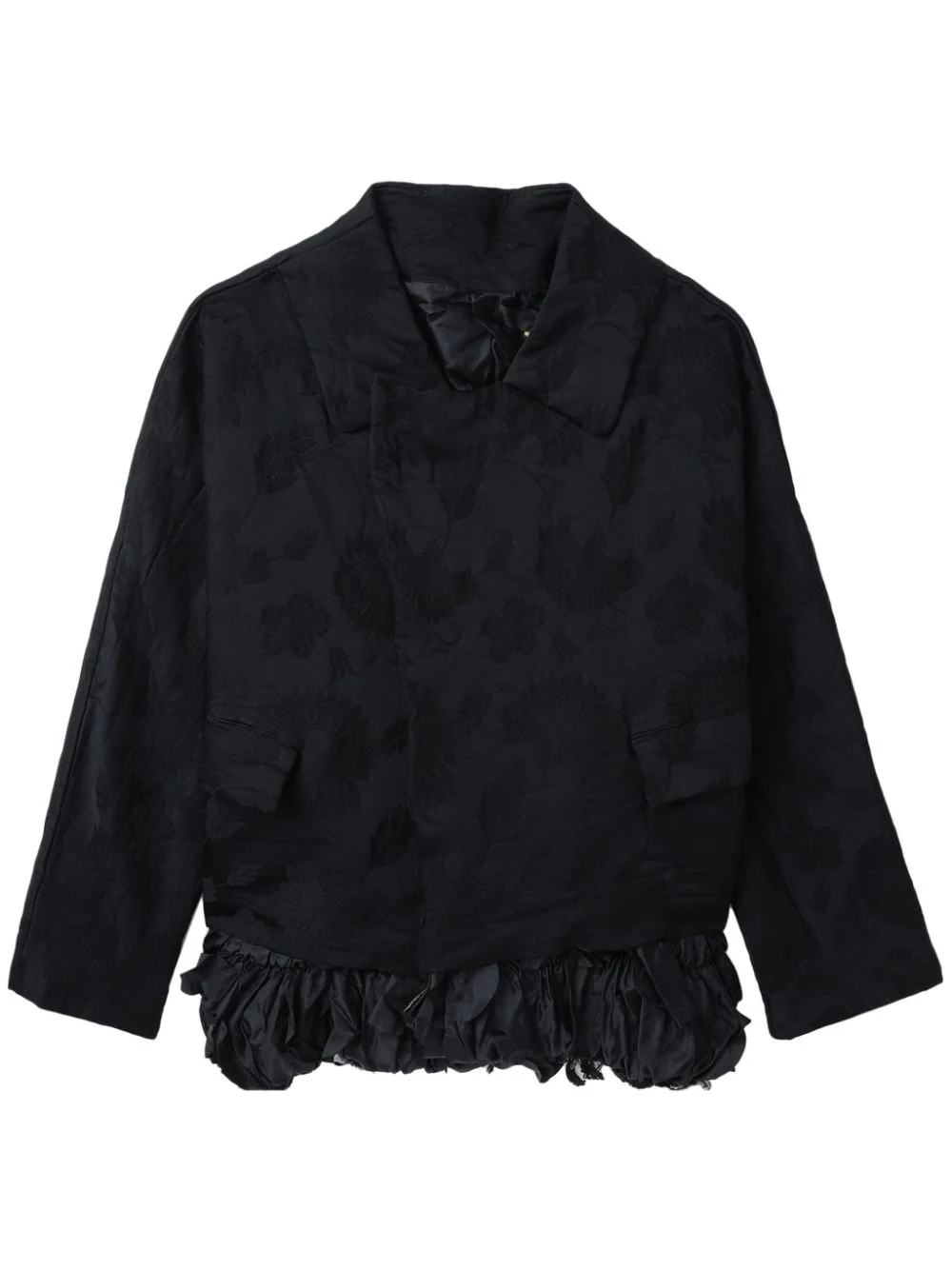 COMME DES GARCONS COMME DES GARCONS Women Embroidered Ruffled Hem Jacket