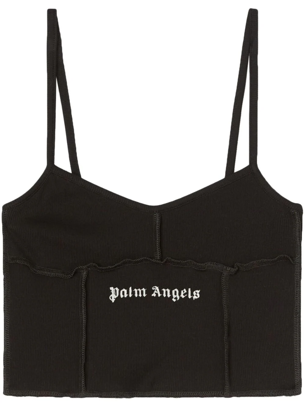 PALM ANGELS Women Classic Logo Rib Top