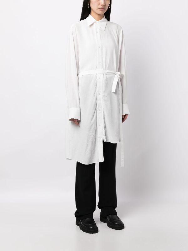 YOHJI YAMAMOTO Regulation Women R-Front Zipper Shirt