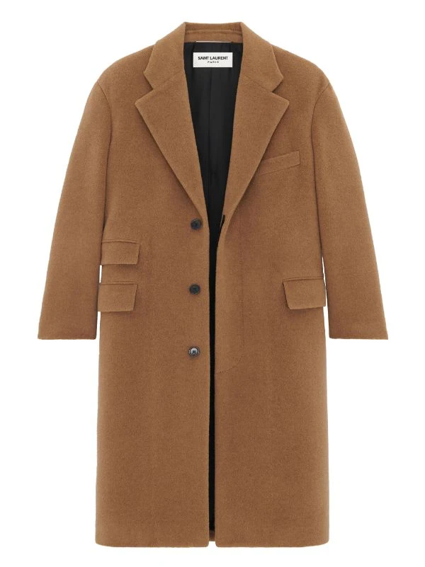 SAINT LAURENT Men Manteau Oversize Long Coat