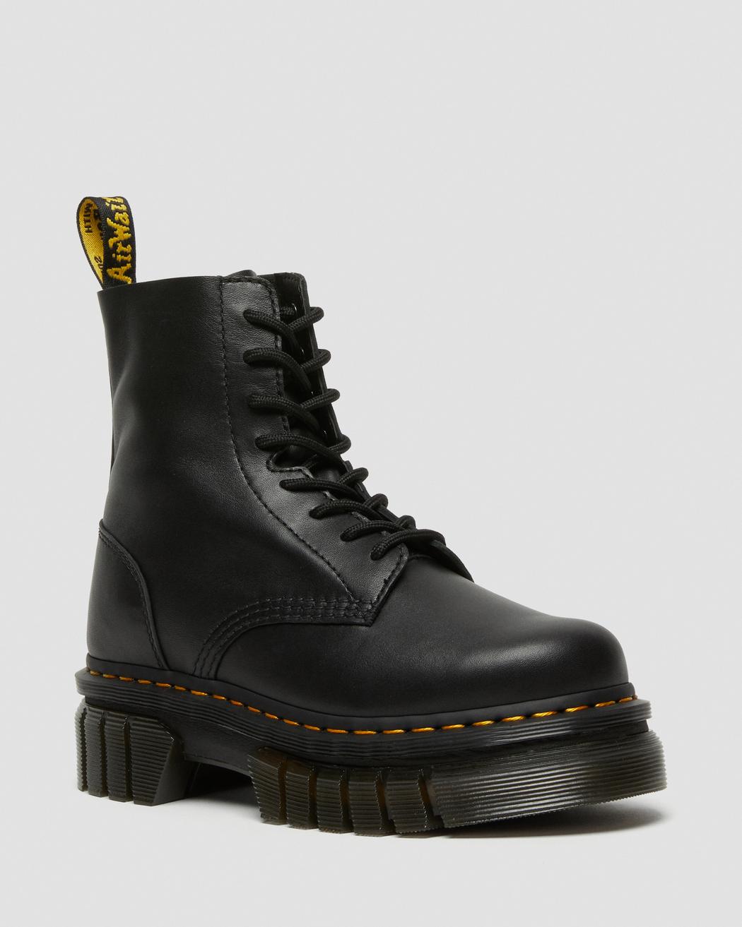 DR. MARTENS AUDRICK NAPPA LEATHER PLATFORM ANKLE BOOTS