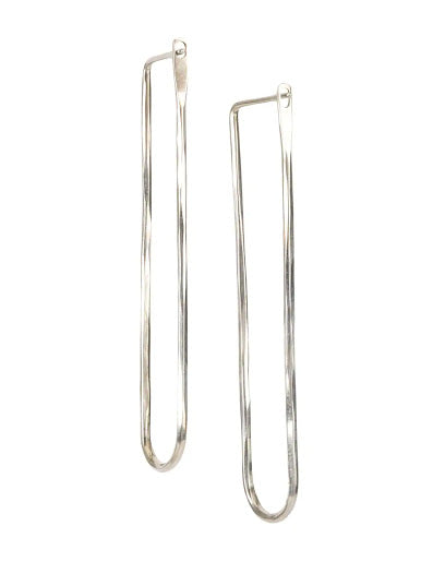 WERKSTATT MUNCHEN Earrings Loop Hammered Fine M4516