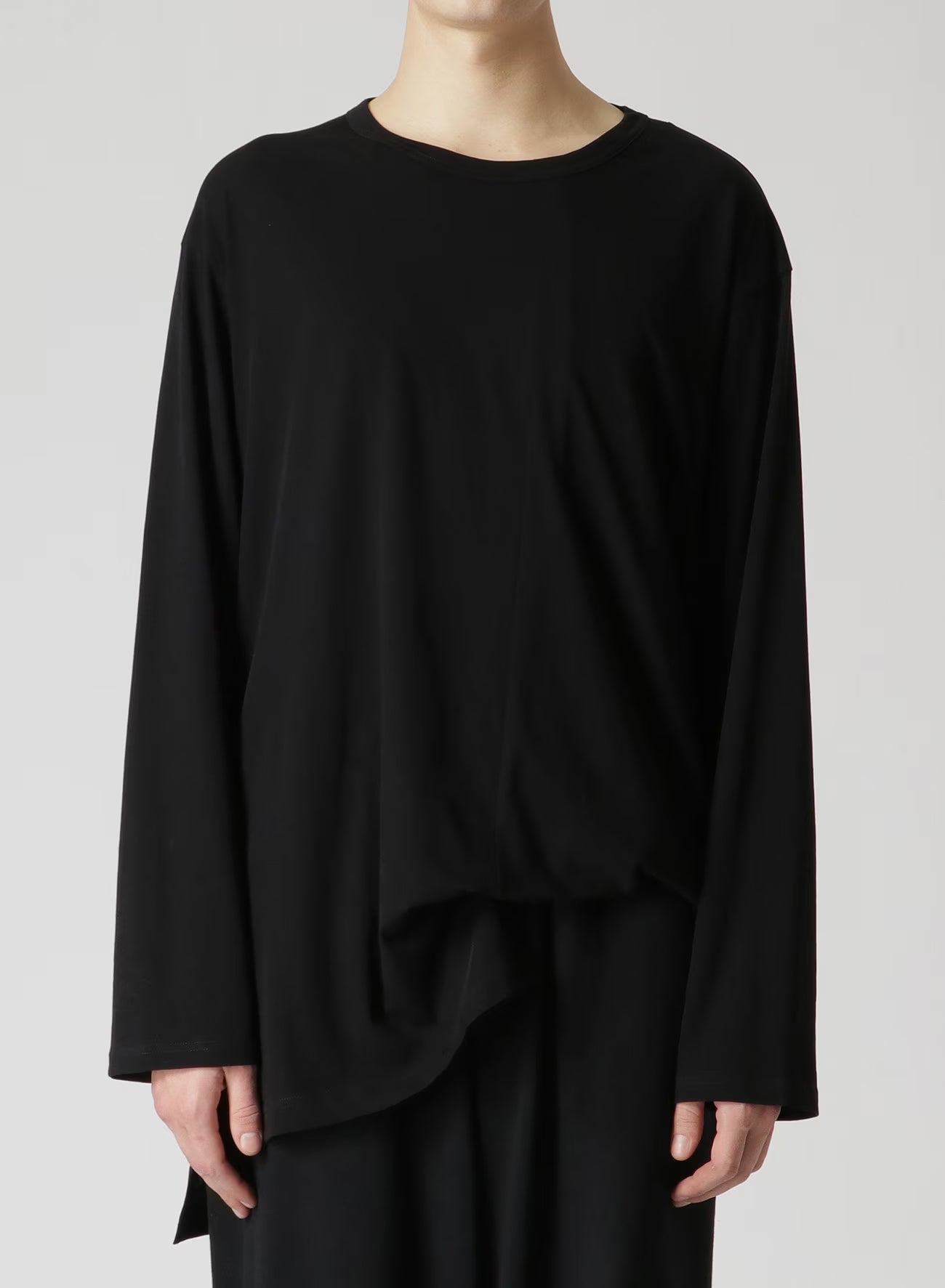 YOHJI YAMAMOTO POUR HOMME Men Asymmetric Long Sleeve Tee