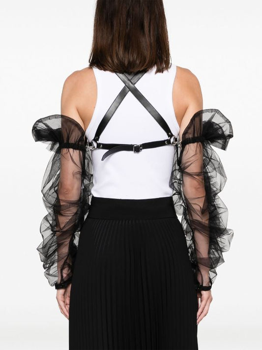 COMME DES GARCONS NOIR Women Chiffon Harness Vest