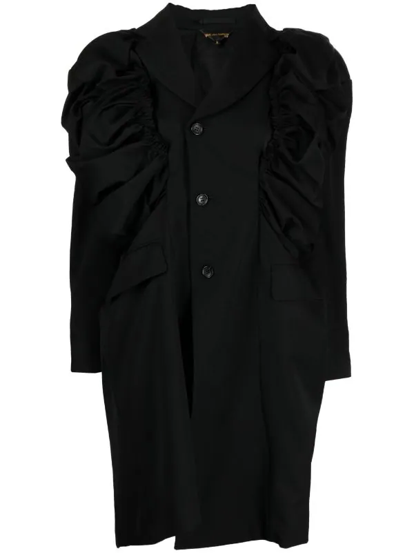 COMME DES GARCONS Women Asymmetrical Ruched jacket