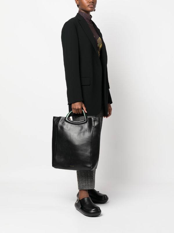 DRIES VAN NOTEN Leather Shopper Bag