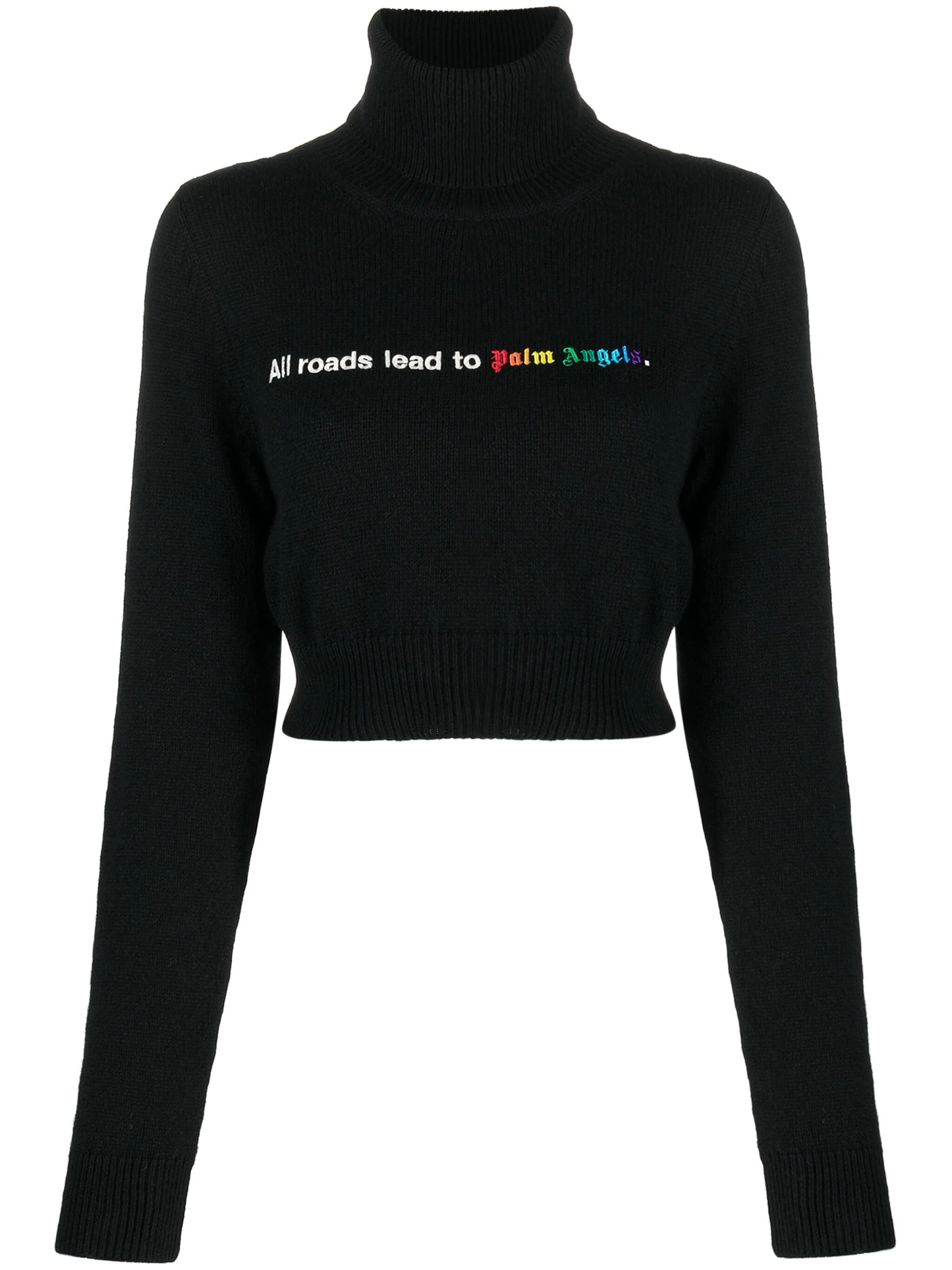 PALM ANGELS Women All Roads Cropped Turtleneck