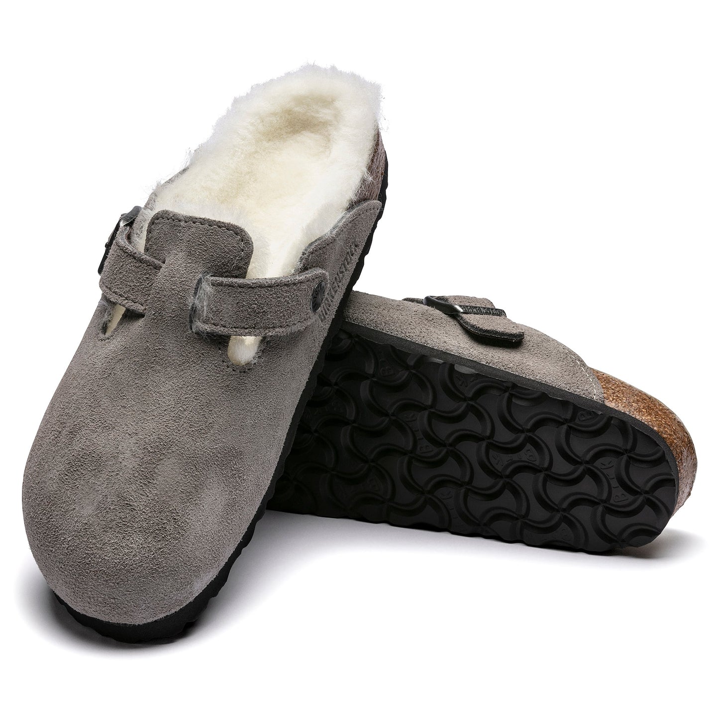 BIRKENSTOCK WOMEN BOSTON SHEARLING SANDALS