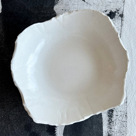 SHIN WON YOON White Stone Serving Bowl 8"