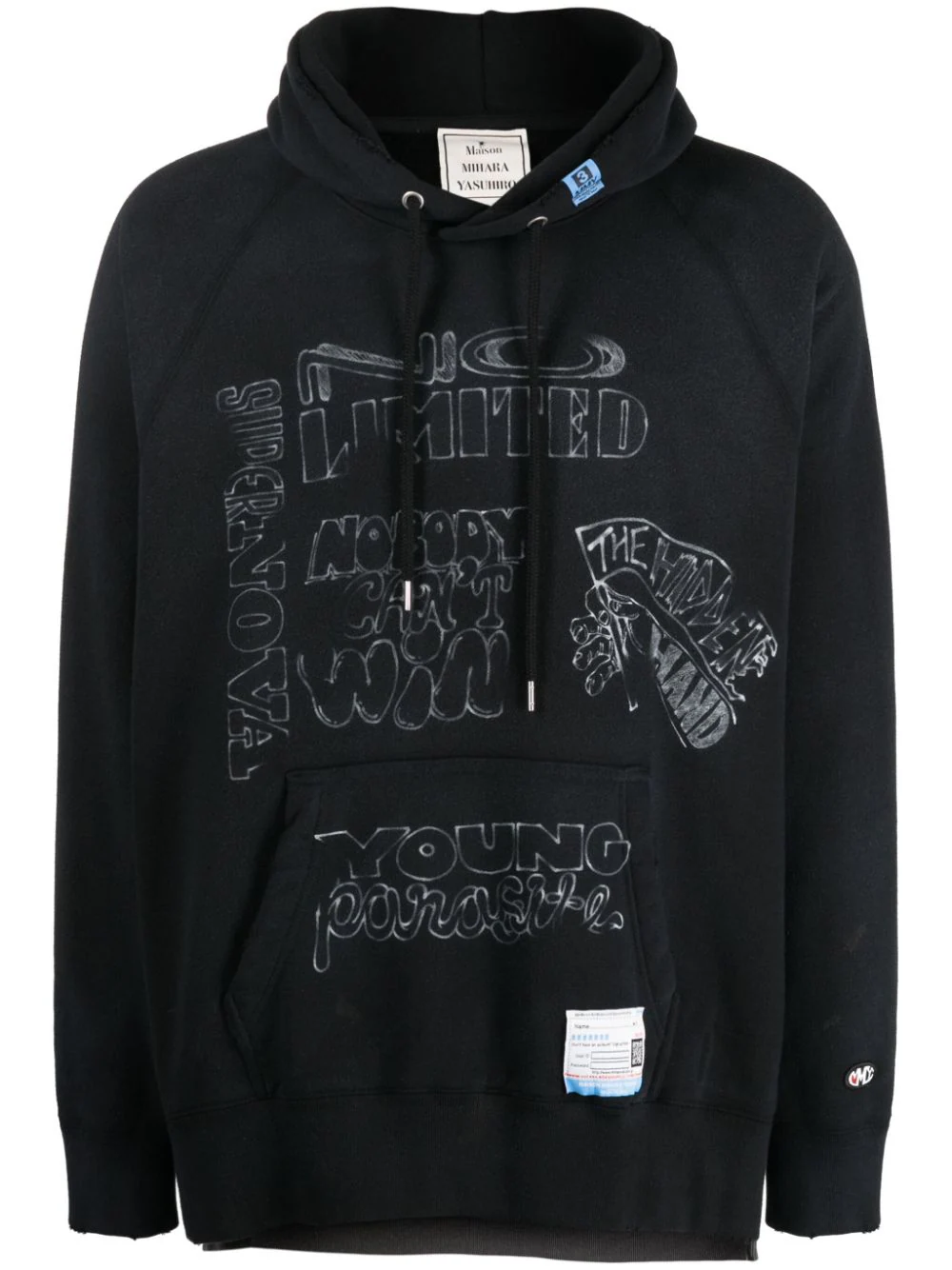 MAISON MIHARA YASUHIRO Men Pullover Combined Hoodie