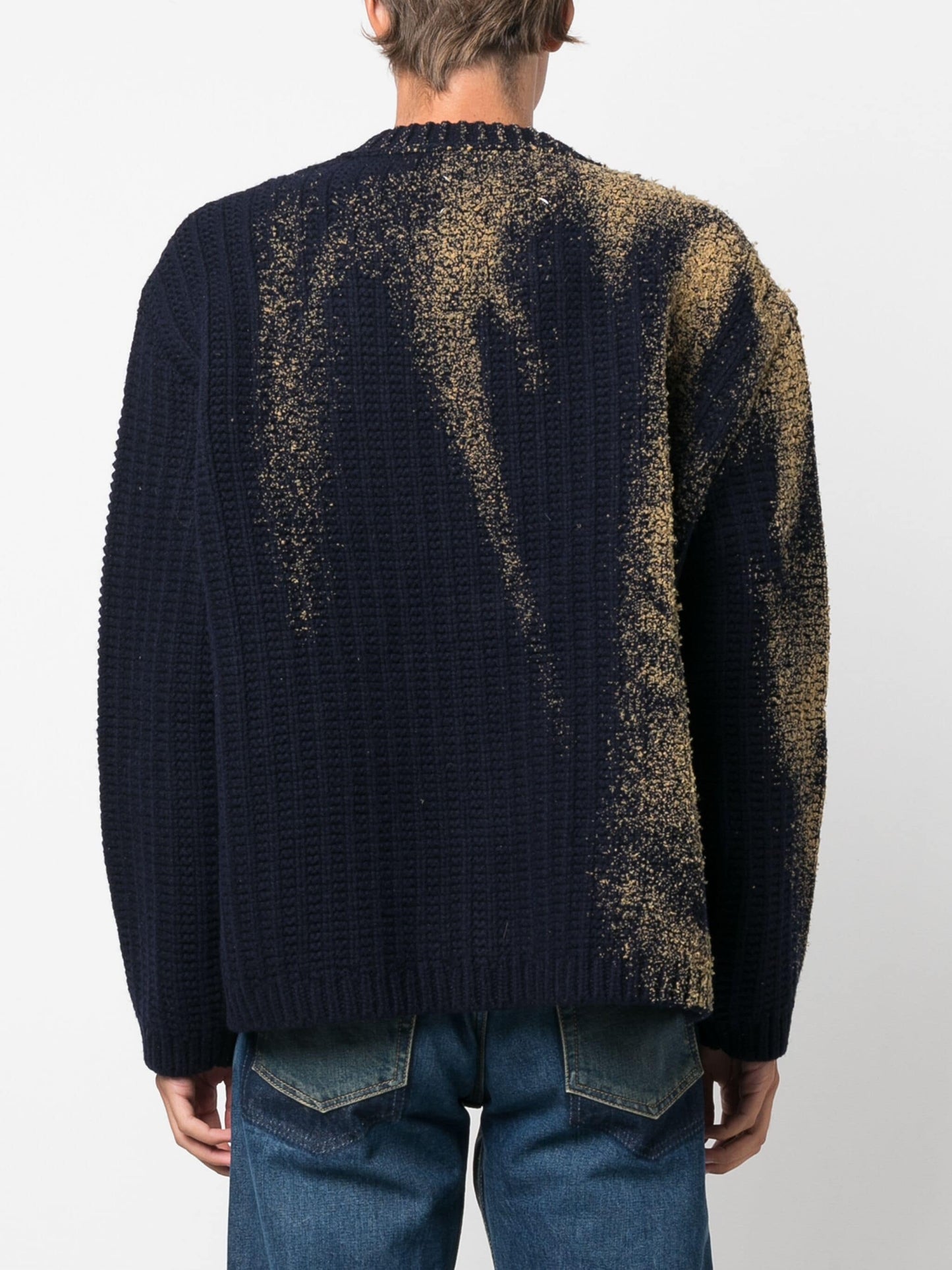 MAISON MARGIELA Men Spray Painted Cardigan