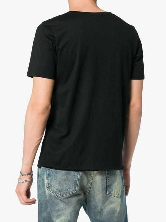 SAINT LAURENT Men Logo Crew Neck T-shirt