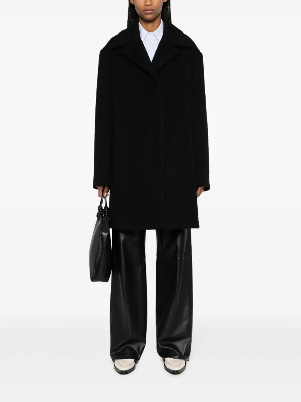 JIL SANDER Women Oversized Single Breasted Caban Peacoat