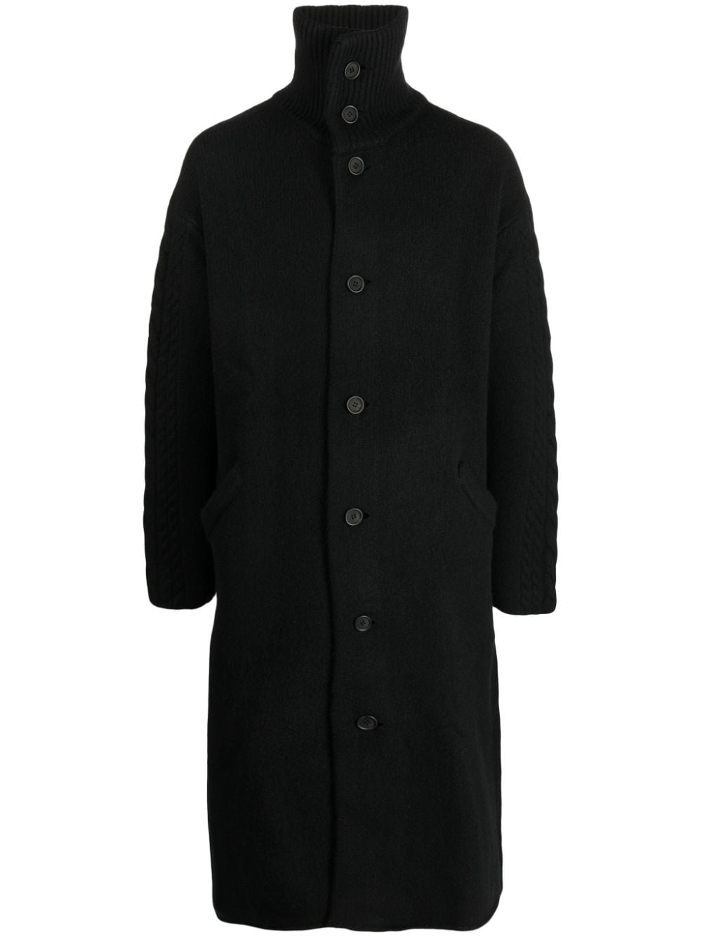 YOHJI YAMAMOTO POUR HOMME Men Fulled Turtle Coat