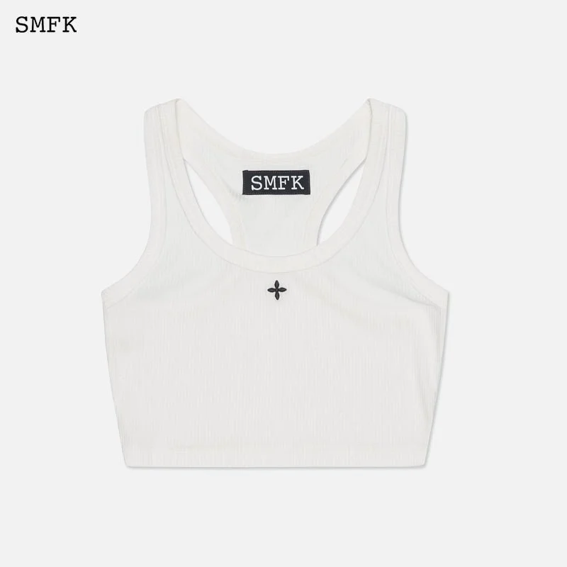 SMFK Women Crucifix Vintage Vest Snowy Moutain Top