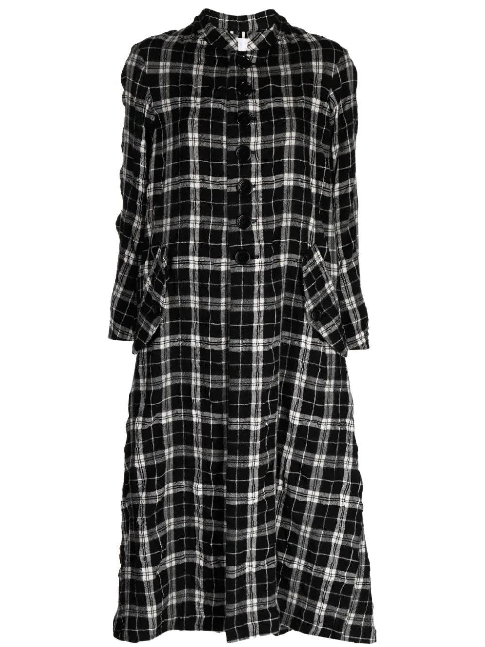 TAO COMME DES GARCONS Women Flannel Shirt Long Coat