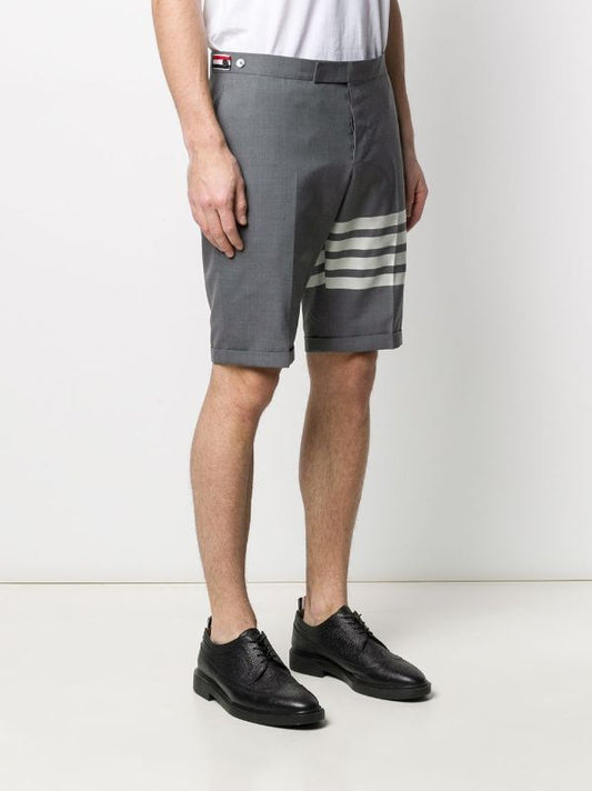 THOM BROWNE Men Plain Weave Suiting Low Rise Shorts