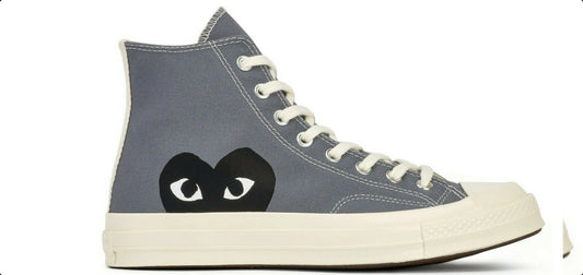 COMME DES GARCONS PLAY X CONVERSE CHUCK TAYLOR High Top Sneakers