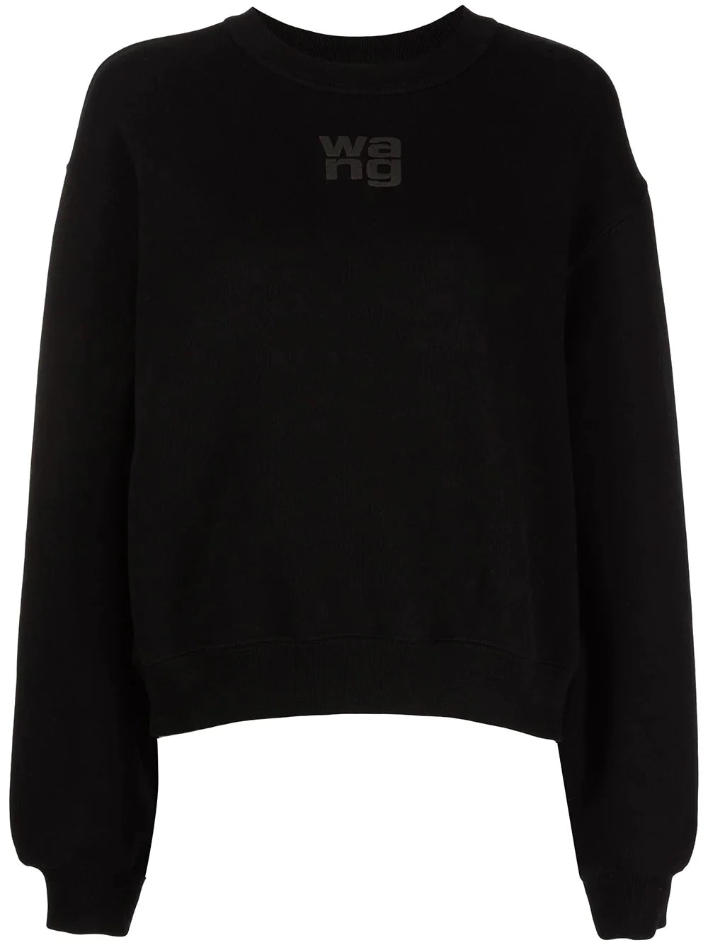 T BY ALEXANDER WANG Women Essential Puff Logo Terry Crewneck Sweatshirt