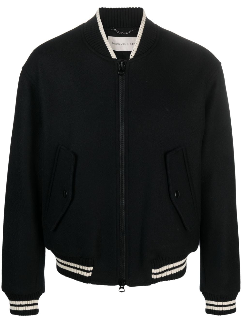 DRIES VAN NOTEN Men Heavy Wool Nylon Bomber