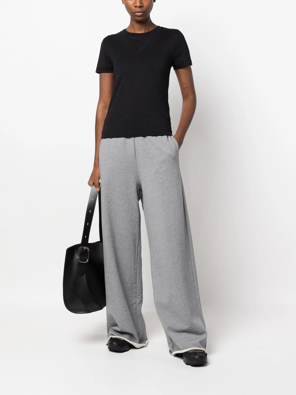 MM6 Women Basic Wide Leg Sweatpants