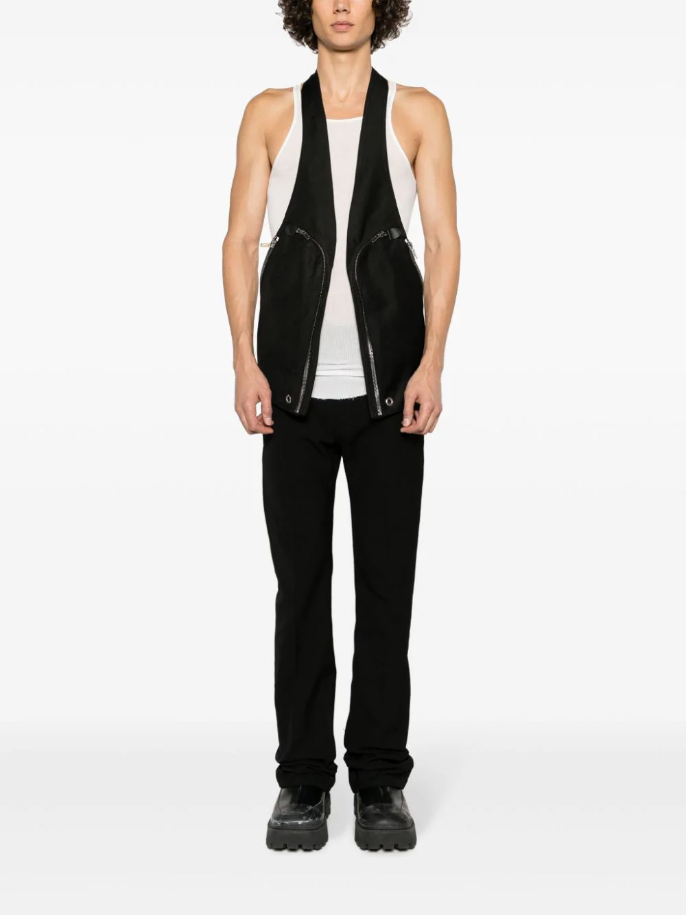 RICK OWENS Men Cotton Drill Jim Cut