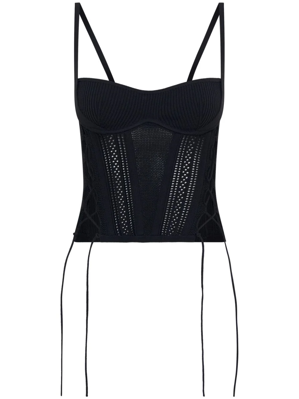 DION LEE Women Pinnacle Laced Openwork Corset