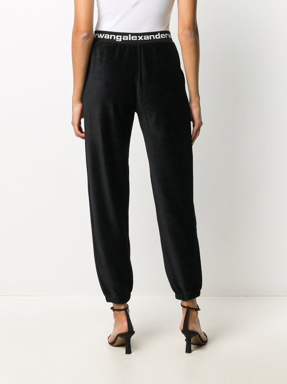 T BY ALEXANDER WANG Women Elastic Logo Stretchy Corduroy Pants