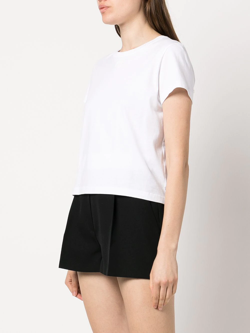 T BY ALEXANDER WANG Women Essential Jersey Puff Logo Shrunk Tee