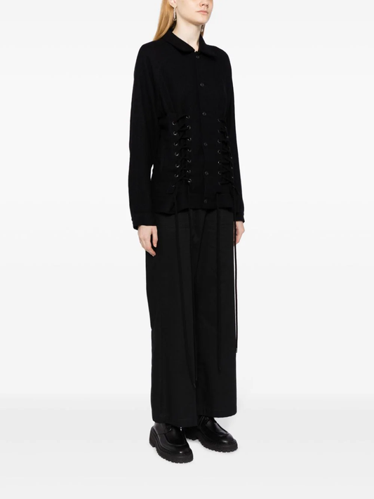 YOHJI YAMAMOTO LIMI FEU WOMEN Lace-up P Jacket