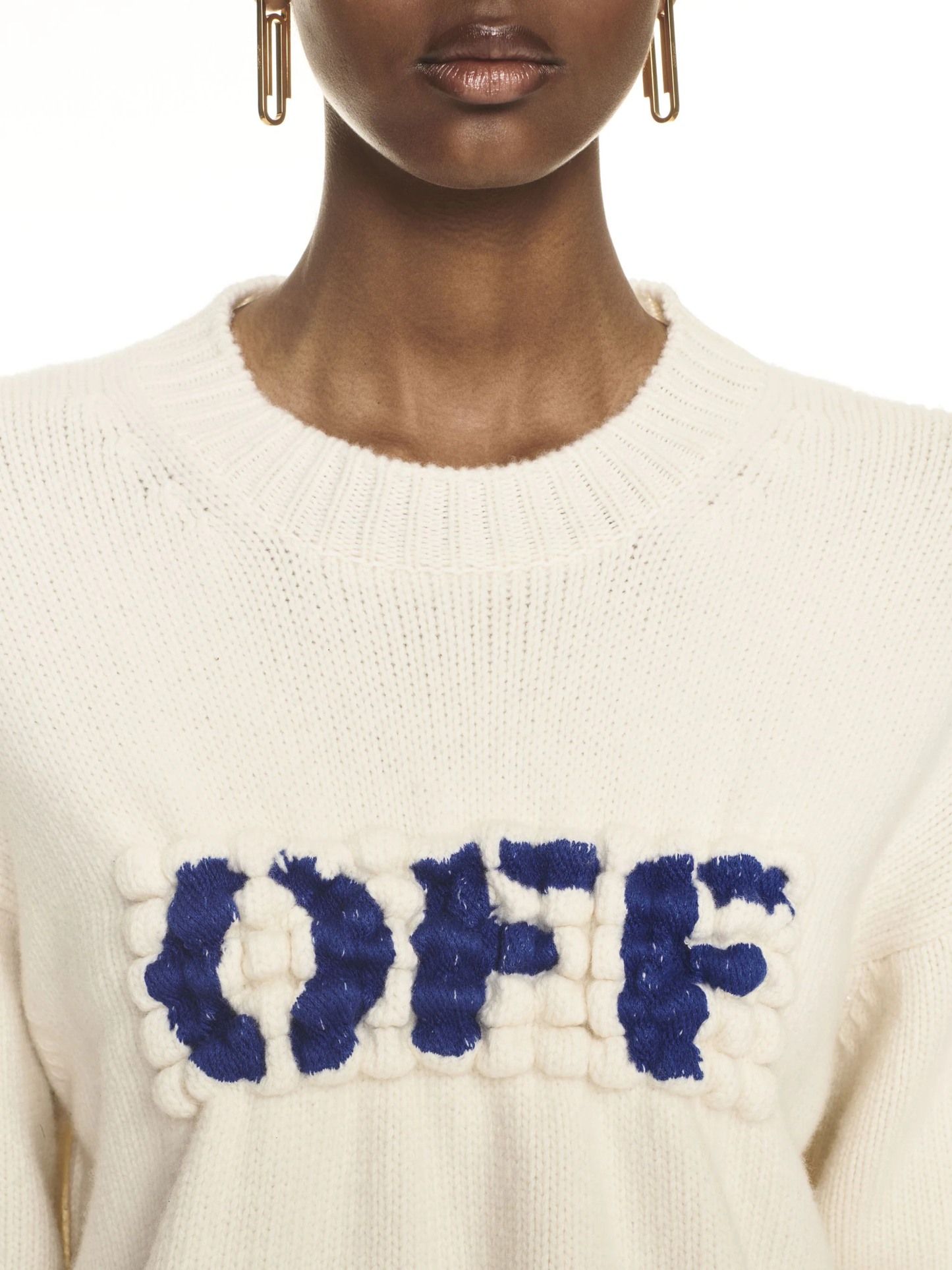 OFF-WHITE Women Boiled Logo Crewneck