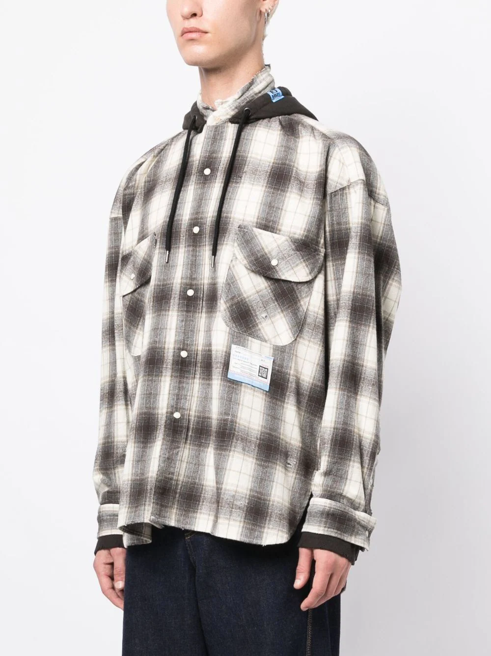 MAISON MIHARA YASUHIRO Men Hoodie Layered Shirts