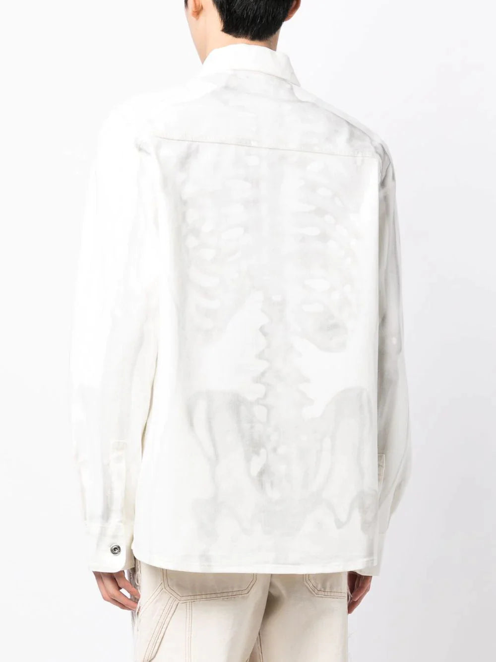 OFF-WHITE MEN Body Scan Over Denim Shirt