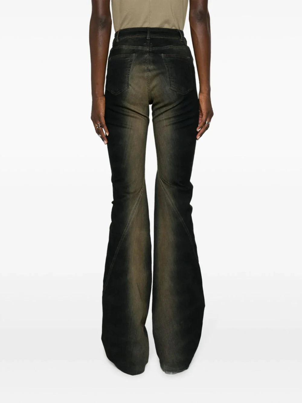 RICK OWENS DRKSHDW Women Bias Bootcut Denim Pants