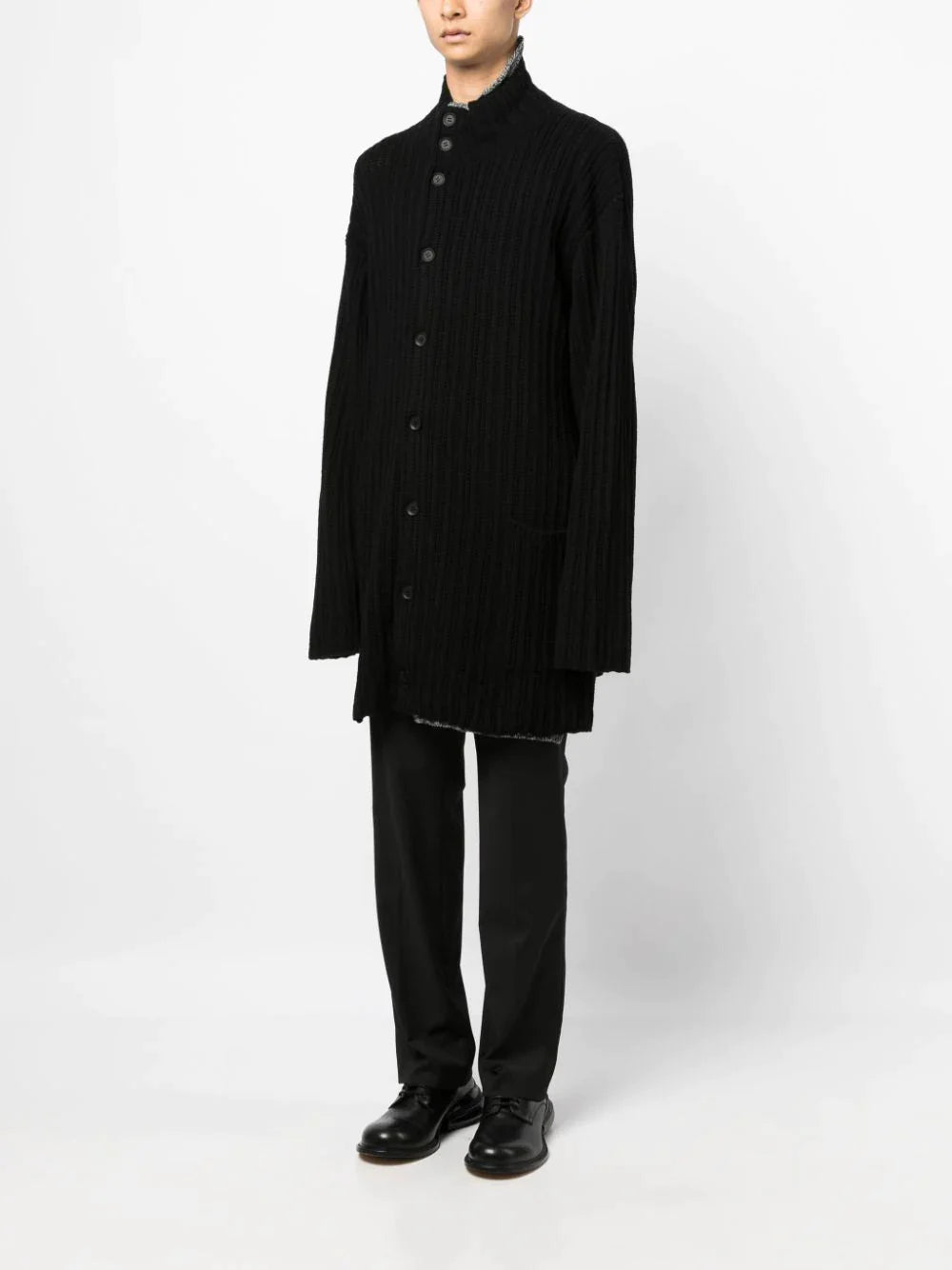 YOHJI YAMAMOTO POUR HOMME Layered Turtleneck Cardigan