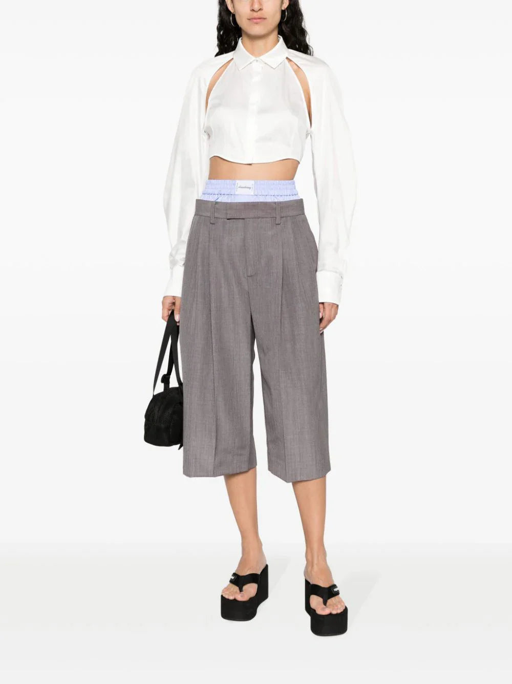 ALEXANDER WANG Women Tailored Culotte With Exposed Boxer