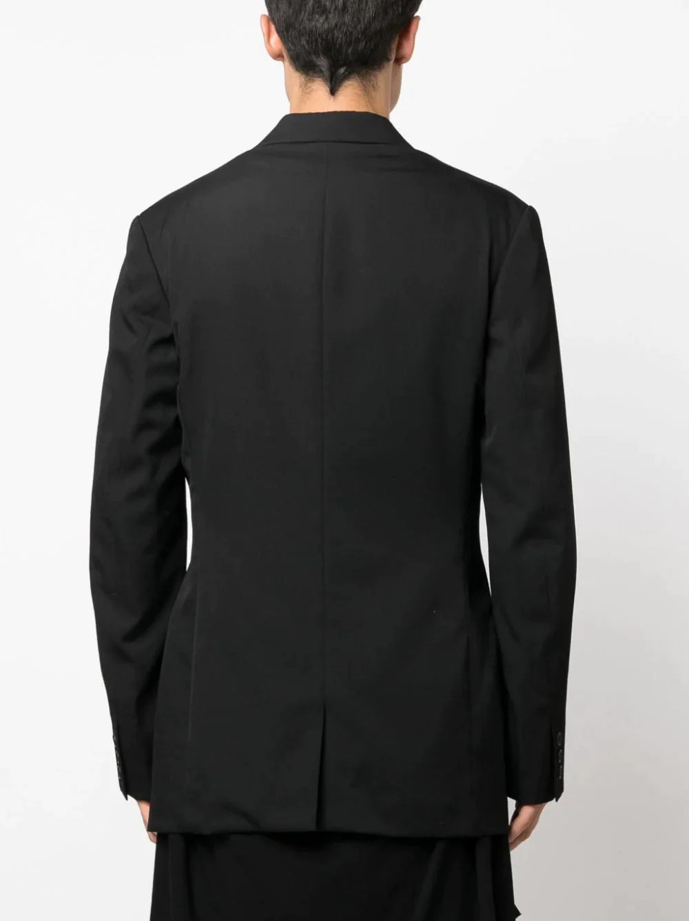 YOHJI YAMAMOTO POUR HOMME Men Fold Over Peak Lapel Jacket