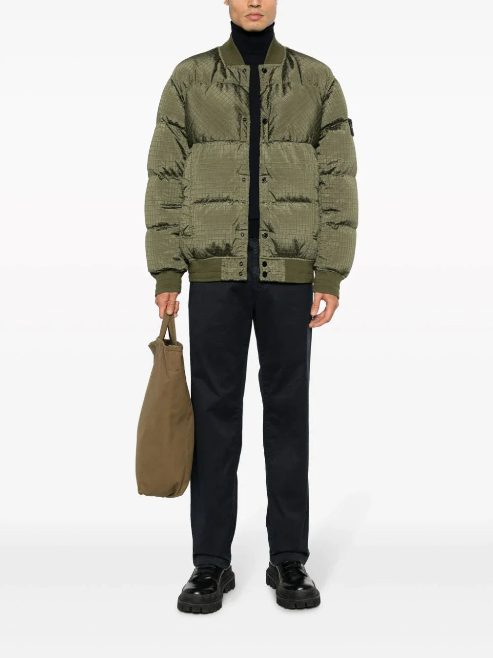 STONE ISLAND Men Down Bomber Jacket