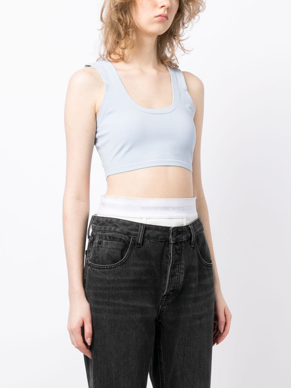 ALEXANDER WANG Women Crystal A Trim Bra Top