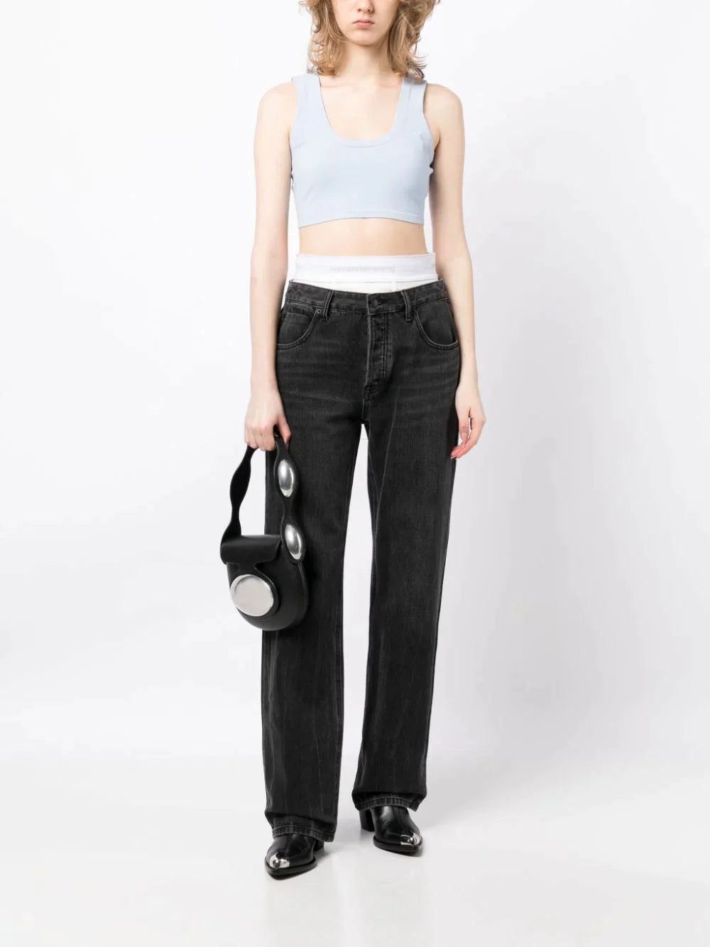 ALEXANDER WANG Women Crystal A Trim Bra Top