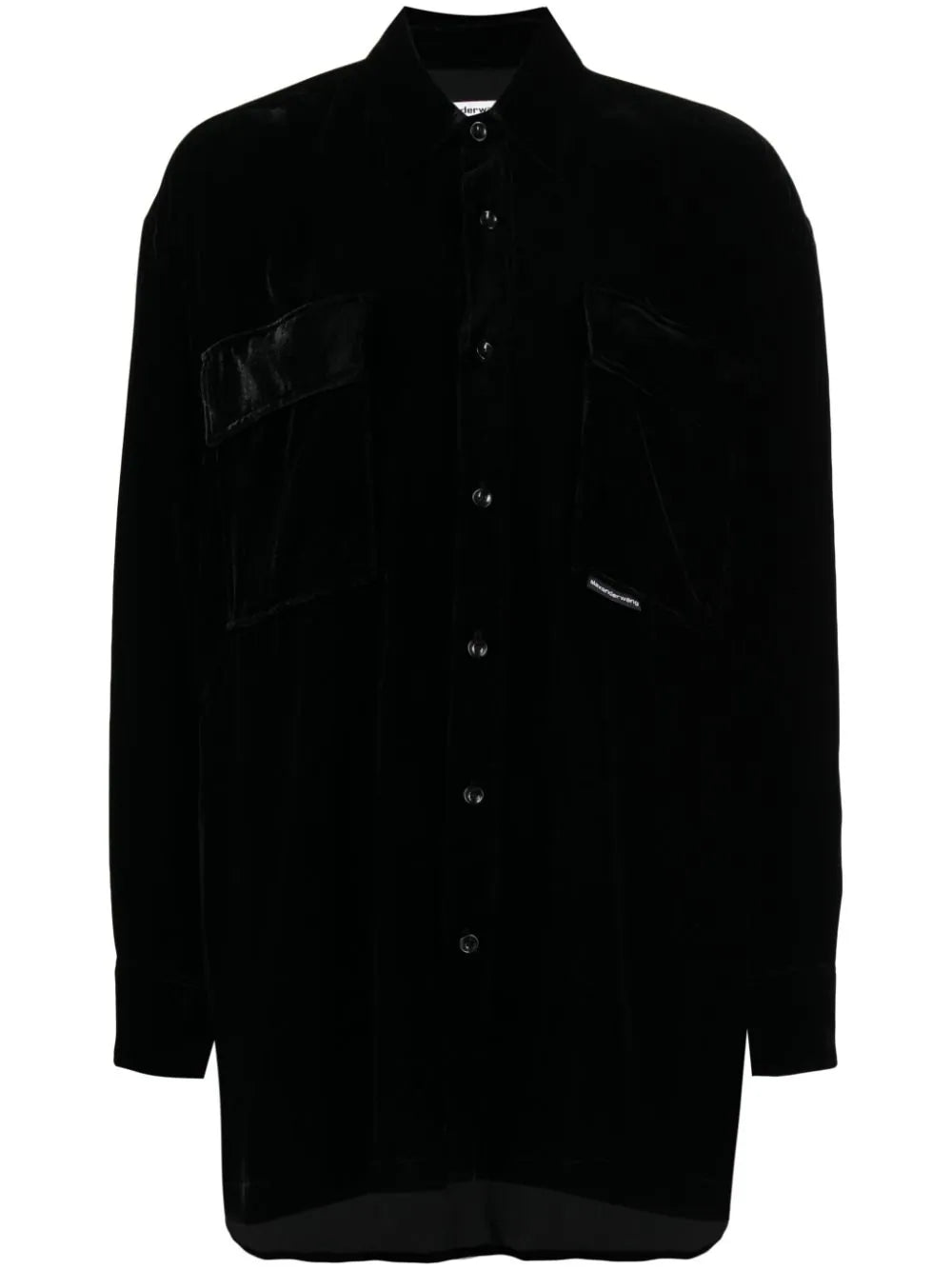 ALEXANDER WANG Women Button Down Plush Velvet Shirt